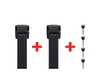 Abus Bordo Twin 6000K Faltschloss Set 90 cm schwarz 90 cm schwarz