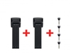 Abus Bordo Twin 6000K Faltschloss Set schwarz/grau 120 cm Fahrradzubehoer