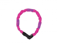 Abus Tresor 1385 Kettenschloss violett/rosa 75 cm Fahrradzubehoer