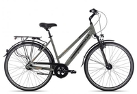 Adler Verona Nexus Trapez khakigrey black orange matt 58 cm Cityräder