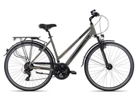 Adler Verona Trapez khakigrey black orange matt 58 cm Trekkingräder