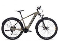 Axess Force Allroad khakigrey black yellow 16 Zoll E-Hardtail-Mountainbikes