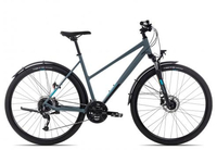 Axess VERIS STREET Trapez grey/black/turquoise 56 cm Crossräder