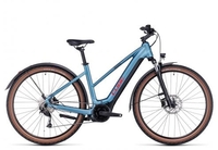 Cube Nuride Hybrid Performance 625 Allroad Trapez 2023 metalblue´n´red XS E-Trekkingräder