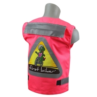 First Biker Warnweste für Kinder pink