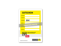 Geschenkgutschein Gutschein €25, -