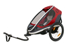 Hamax Outback One Kinderanhänger 1 Kind red grey black