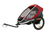 Hamax Outback Two Kinderanhänger 2 Kinder red grey black