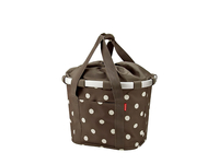 KLICKfix Reisenthel Bikebasket mocca dots