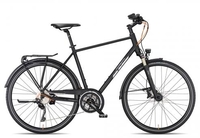 KTM LIFE 1964 2024 black matt/chrome chrome orange 60 cm Trekkingräder