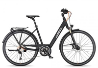 KTM LIFE 1964 Wave 2024 black matt/chrome chrome orange 46 cm Trekkingräder