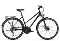 KTM VALENCIA STREET Trapez 2023 black matt/black fire orange 46 cm Trekkingräder