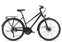 KTM VALENCIA STREET Trapez 2023 black matt/black fire orange 56 cm Trekkingräder