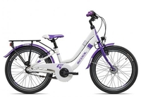 SCOOL chiX twin 20-3S Nexus white/purple 28 cm Fahrräder