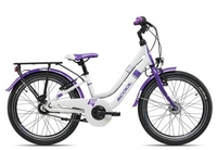 SCOOL chiX twin 20-7S Nexus white/purple 28 cm Fahrräder