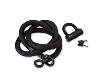 Tex-Lock eyelet U-Serie Kabelschloss 160 cm schwarz 160 cm schwarz